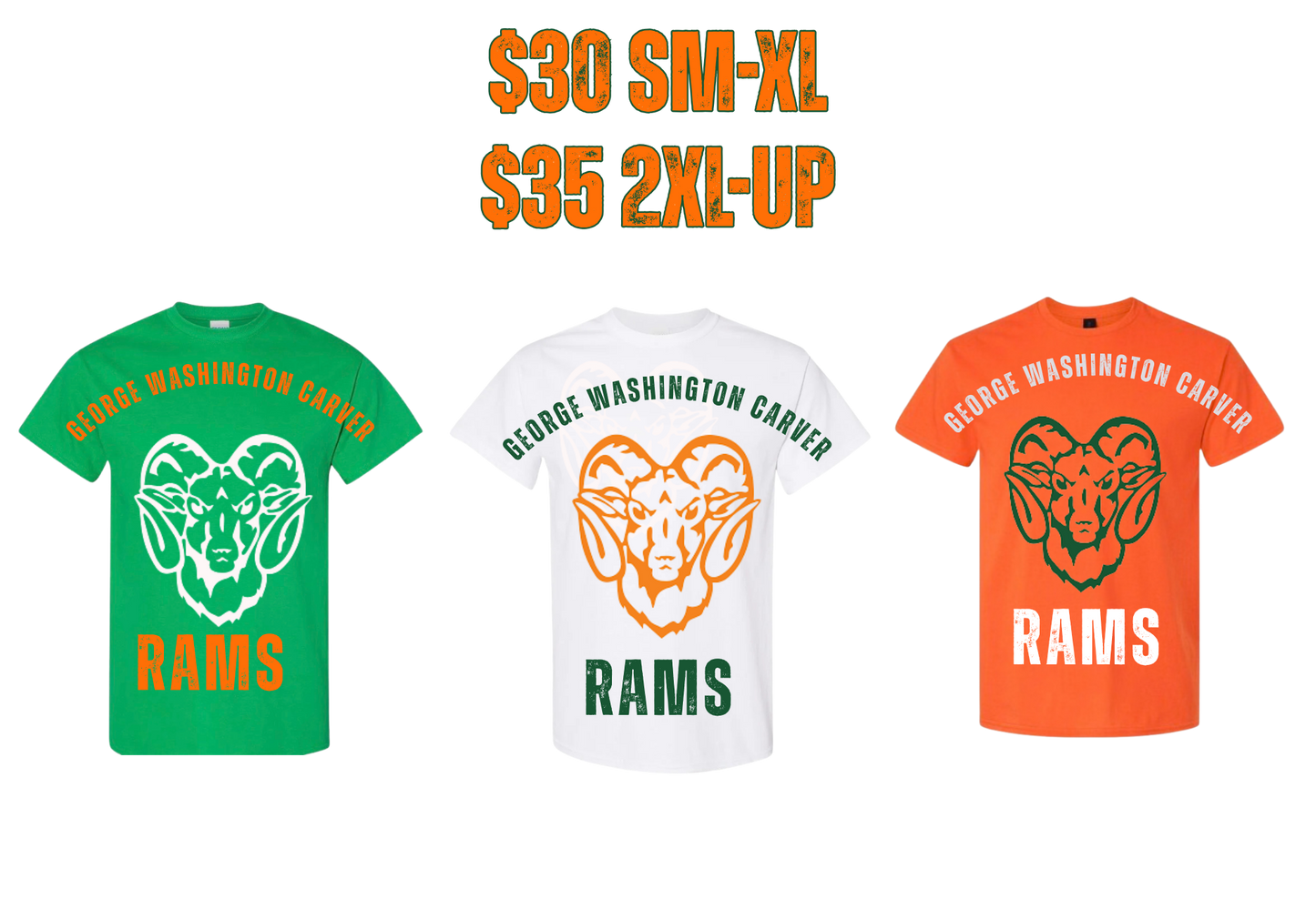 Carver Rams Short Sleeve Shirts
