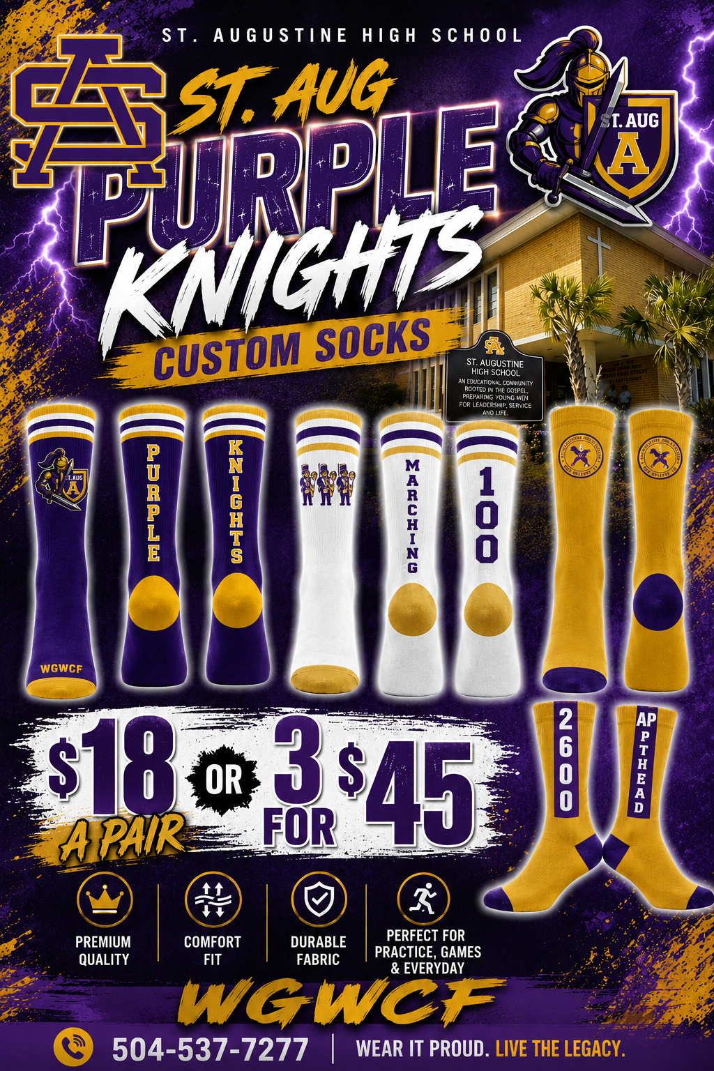 St. Aug 3 Pk Socks