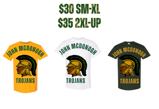 John McDonogh Trojan Short Sleeve Shirts