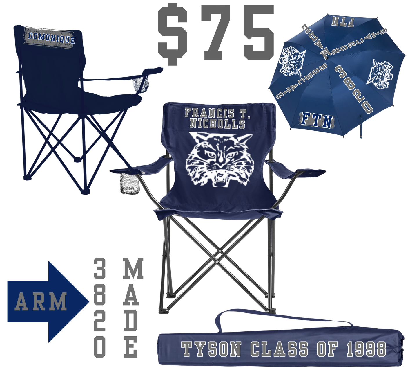 Francis T. Nicholls Bobcats Chair